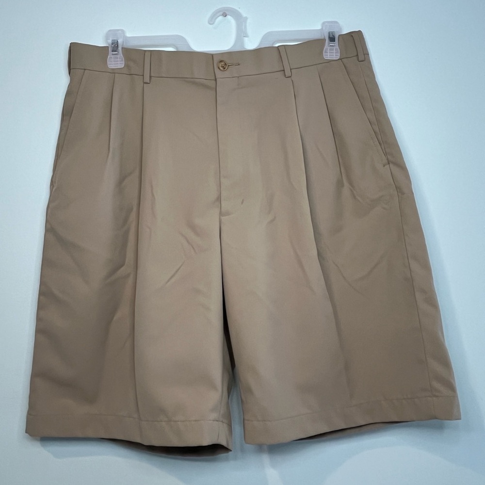 Pro Tour Men's Khaki Golf Pocketed Outside Summer Shorts, Size 36